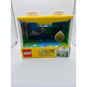 LEGO Ledlite Nite Light With Building Toy Yellow Ducks Display Case New Works